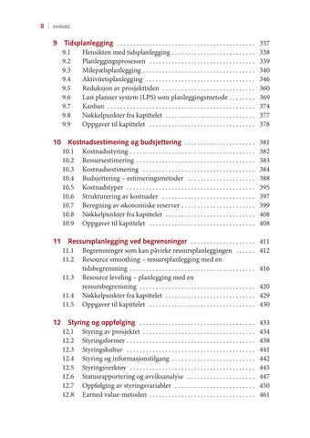 Prosjektledelse: fra initiering til gevinstrealisering, 6. utgave 第 8 页