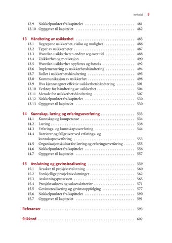 Prosjektledelse: fra initiering til gevinstrealisering, 6. utgave 第 9 页