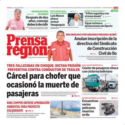 La Prensa Regional – Miércoles 08 de Julio de 2026