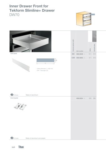 Titus Tekform Slimline plus drawer apr2026 第 20 页
