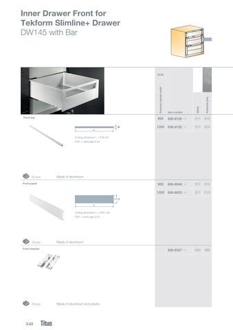 Titus Tekform Slimline plus drawer apr2026 第 22 页