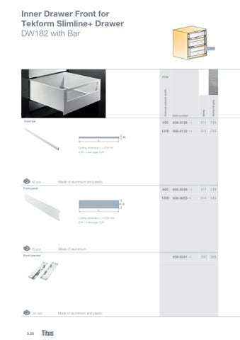 Titus Tekform Slimline plus drawer apr2026 第 24 页