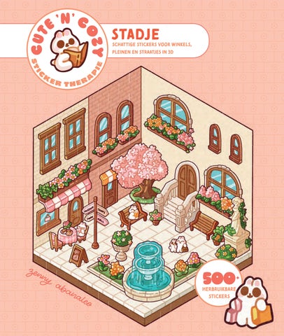 Inkijkexemplaar Cute 'n' Cozy Sticker Therapie: Stadje
