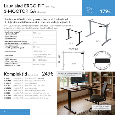 家居 4you reguleeritavad lauad ERGO 2026 第 4 页