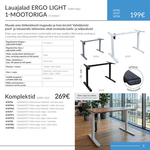 家居 4you reguleeritavad lauad ERGO 2026 第 5 页