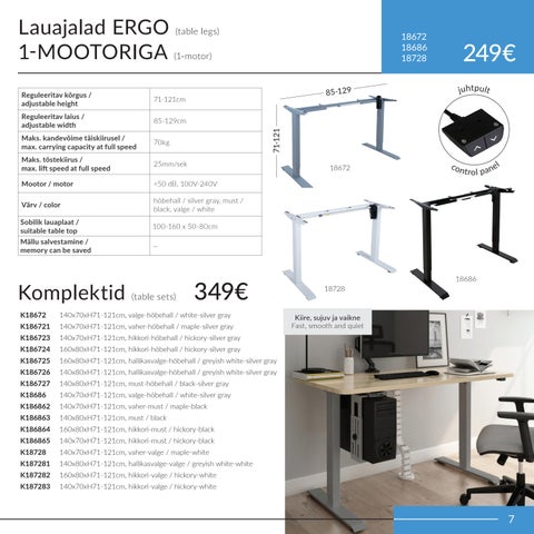 家居 4you reguleeritavad lauad ERGO 2026 第 7 页