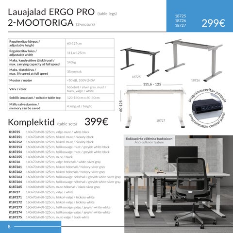 家居 4you reguleeritavad lauad ERGO 2026 第 8 页