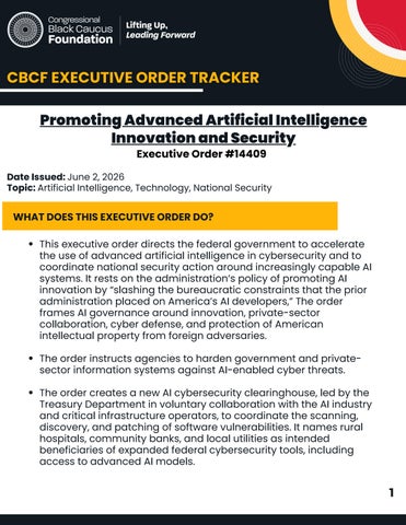 Promoting Advanced Artificial Intelligence Innovation and Security