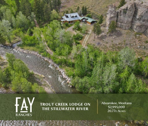 Trout Creek Lodge on the Stillwater River | Fay Ranches