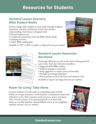 Standard Lesson Quarterly KJV Sample 2026-2027 第 15 页