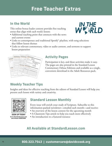 Standard Lesson Quarterly KJV Sample 2026-2027 第 16 页