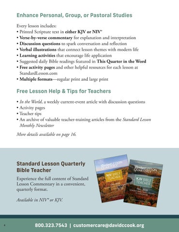 Standard Lesson Quarterly KJV Sample 2026-2027 第 4 页