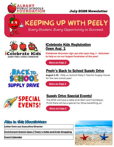 July 2026 Newsletter