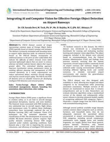 Integrating AI and Computer Vision for Effective Foreign Object Detection on Airport Runways
