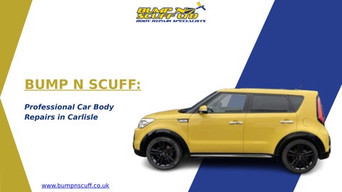 Bump N Scuff: Professional Car Body Repairs in Carlisle