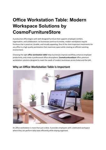 Office Workstation Table_ Modern Workspace Solutions by CosmoFurnitureStore