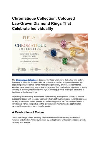 Chromatique Collection_ Coloured Lab-Grown Diamond Rings That Celebrate Individuality