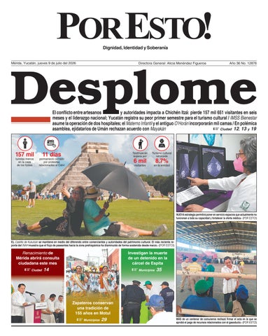 PORTADA POR ESTO MERIDA, JUEVES 9 DE JULIO DE 2026