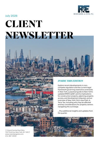 Client Newsletter - July 2026