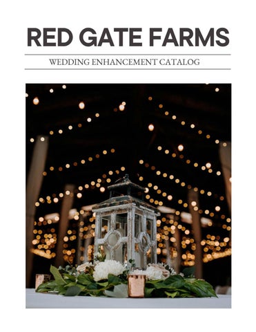 Red Gate Farms - Wedding Enhancement Guide