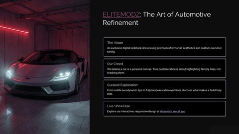 EliteModz: Premium Car Accessories & Customization Guide