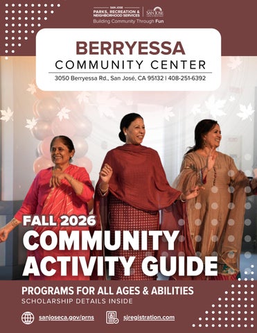 Berryessa Fall 2026 Community Activity Guide