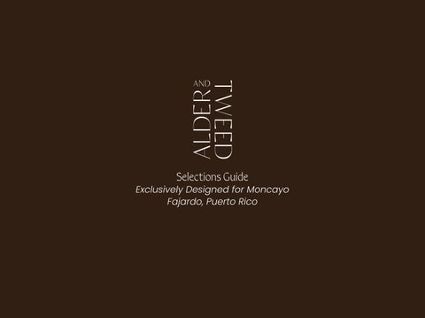MONCAYO by Alder and Tweed