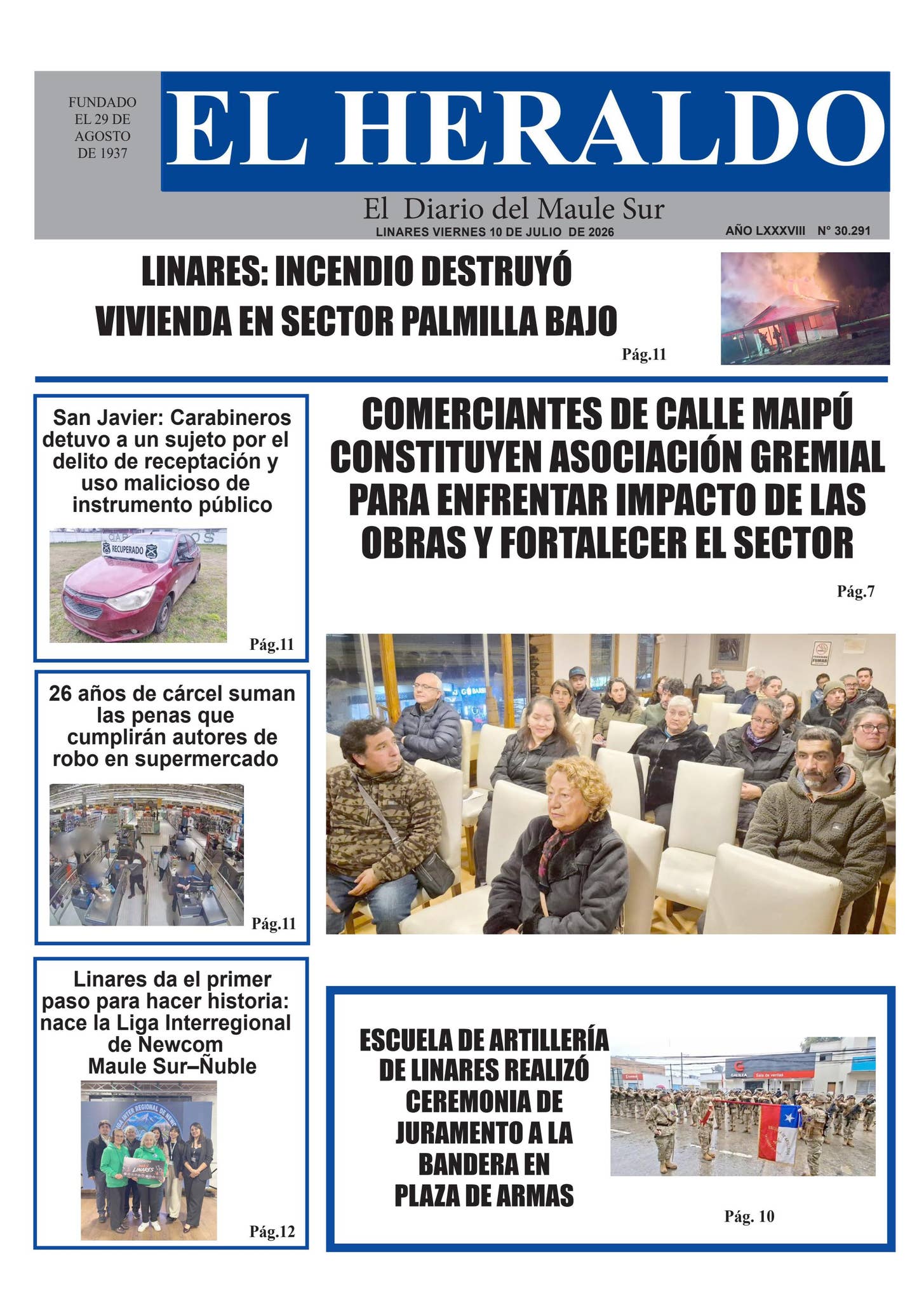 Viernes 10 de julio 2026