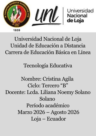 Revista digital de Tecnología Educativa unidad 3