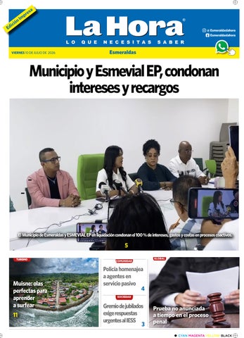 Esmeraldas, Viernes 10 Julio 2026