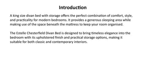 King Size Divan 床 with 收纳 | Estelle Chesterfield Divan 床 | Loft 家居 第 2 页