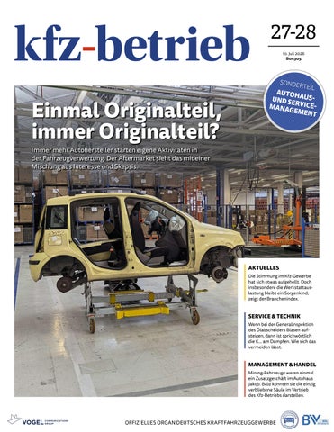 »kfz-betrieb« 27/2026 Vorschau