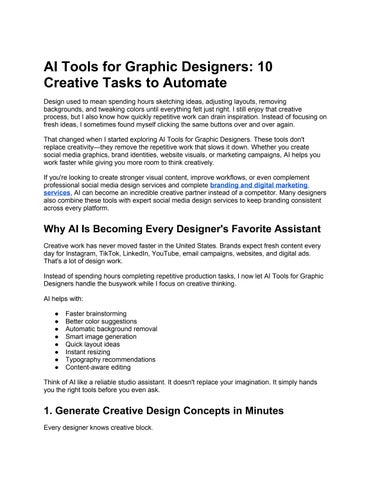 AI Tools for Graphic Designers_ 10 Creative Tasks to Automate