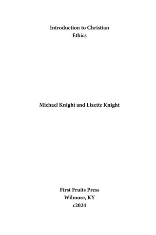 Introduction to Christian Ethics 第 3 页