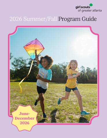 2026 Summer/Fall Girl Scout Program Guide