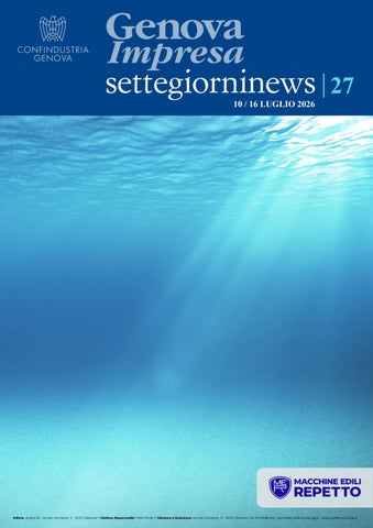 n. 27/2026 Genova Impresa settegiorninews 