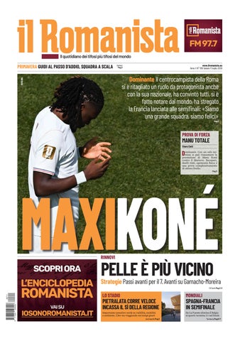 Il Romanista dell'11 luglio 2026