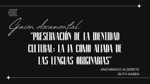 Presentacion de la identidad cultural - Anchiraico alderete