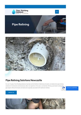 Pipe Relining Newcastle
