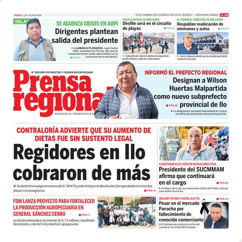 La Prensa Regional – Sábado 11 de julio de 2026