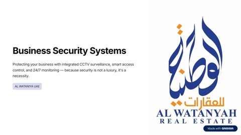 Business Security Systems In UAE - Al Watanyah