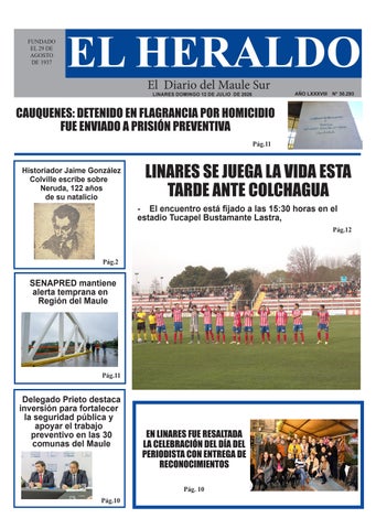 Domingo 12 de julio 2026