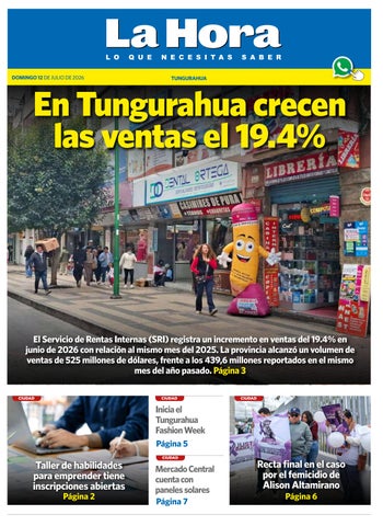 Tungurahua 12 de julio de 2026