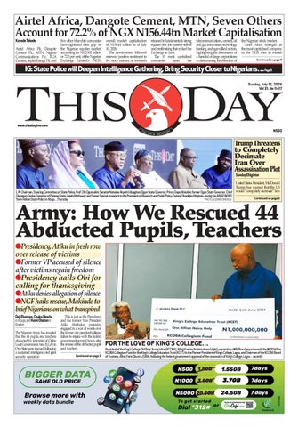 SUNDAY 12TH JULY 2026