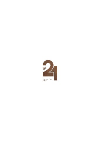 @21 Rooftop Bar Menu