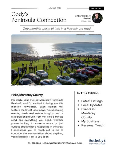 July  Newsletter