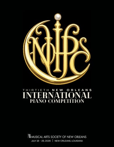 30th New Orleans Int'l Piano Competition Program (2026)