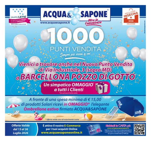Volantino Acqua&Sapone n.15 - 2026 - Barcellona Pozzo di Gotto 2