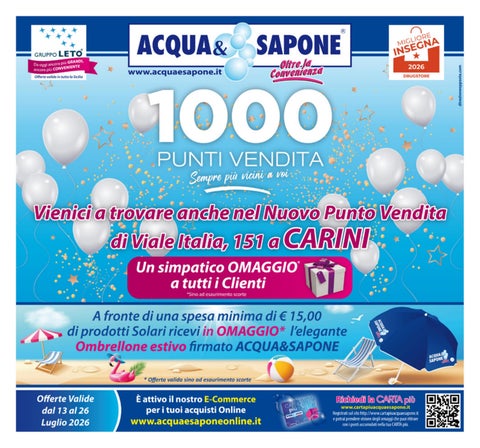 Volantino Acqua&Sapone n.15 - 2026 - Carini 2