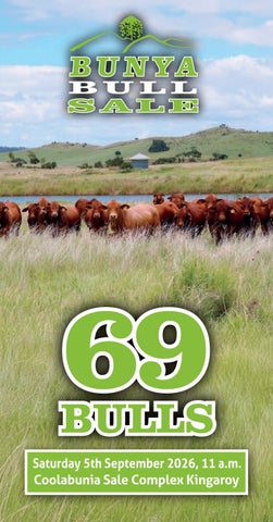 2026 Bunya Bull Sale Catalogue